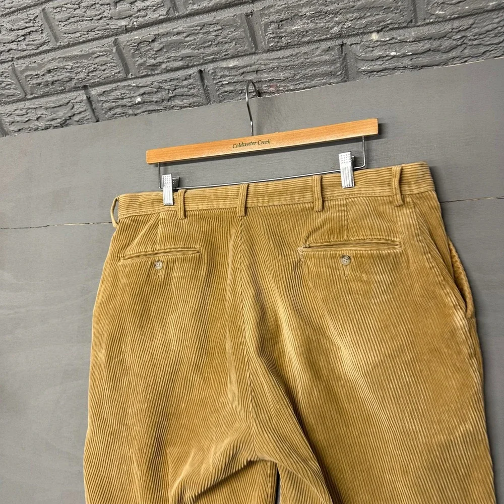Polo Ralph Lauren‎ Mens Tan Wide Wale Corduroy Pants Straight Leg 36x30